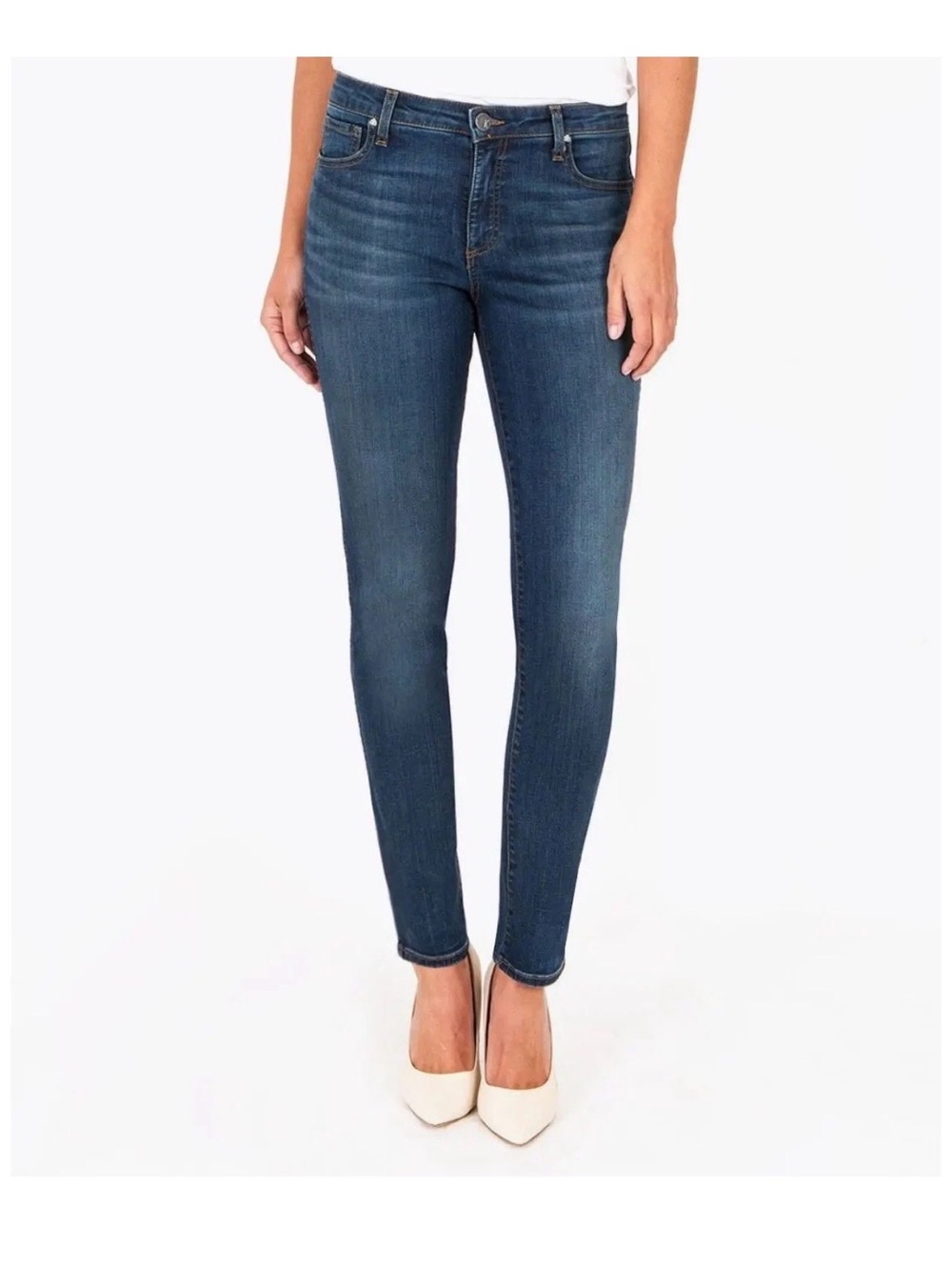 Kut from the Kloth Dianna Fab Ab Skinny Jeans High Rise sz 4 Dark Wash